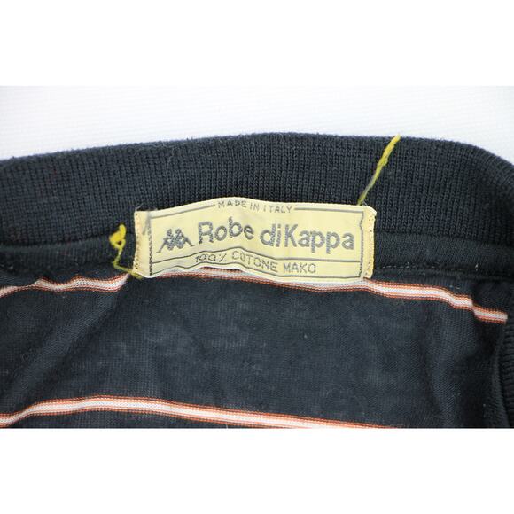 Vintage Robe Di Kappa Striped Italy Made Polo Shirt - Picture 6 of 10